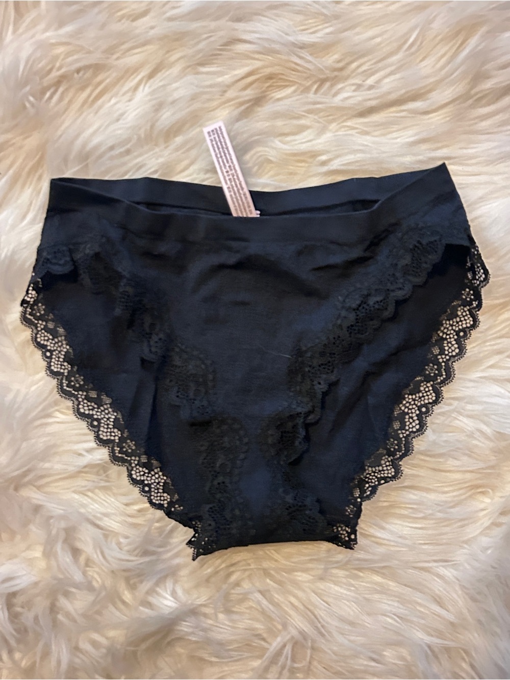 Victoria’s Secret  Black Lace-Trim Panty underwear